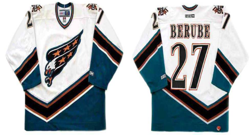 2019 Men Washington Capitals #27 Berube white CCM NHL jerseys